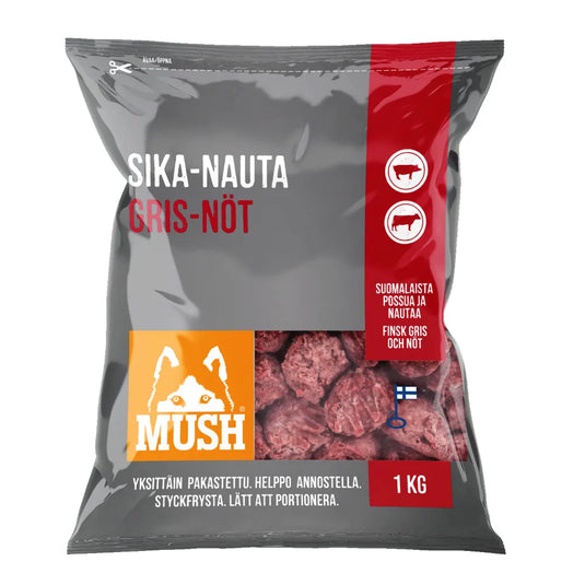 MUSH 1kg Gris/Okse