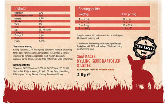 Små Racer 56% Kylling| Arthurs Fuldfoder