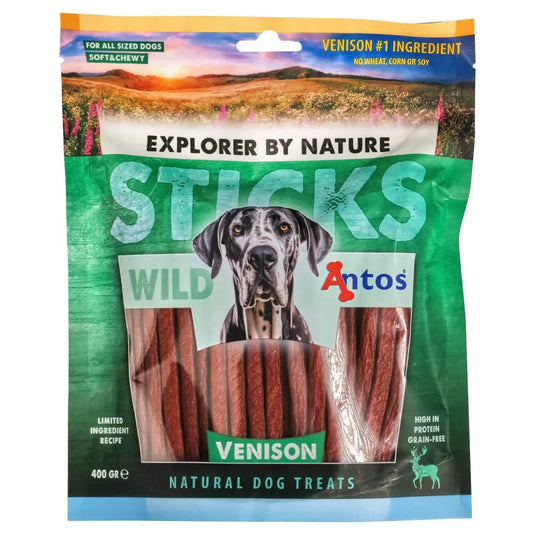 Wild Sticks med hjort hunde snacks fra Arthurs Barf