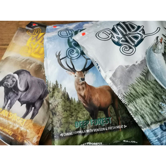 Wild Side fuldfoder til hunde uden korn fra Arthurs Barf i Hørsholm