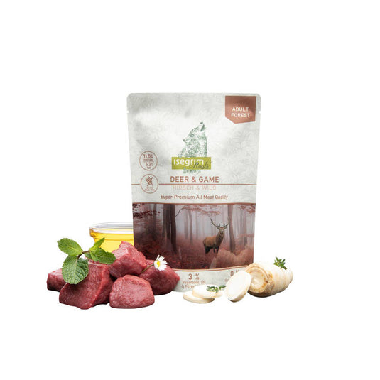 ISEGRIM Vådfoder: Hjort 410g