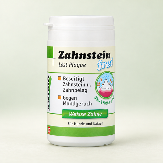 Anibio Zahnstein Frei – Tandstensfri pulver 60 g til hunde og katte