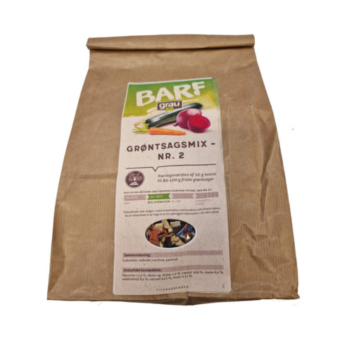 Grøntsagsmix til hunde fra Arthurs Barf