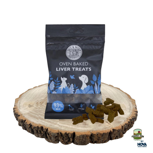 Leo & Wolf Ovnbagte levergodbidder 100 g fra Arthurs Barf