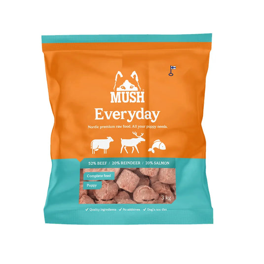 MUSH Everyday Puppy 3kg – BARF Fuldfoder til Hvalpe