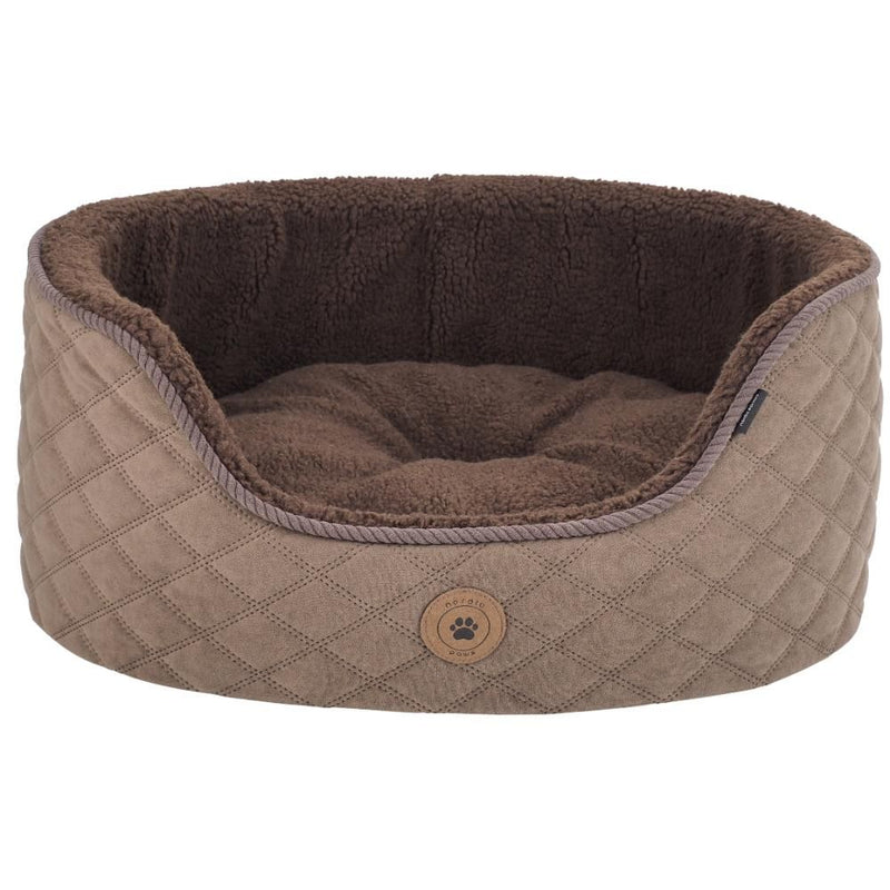 Indlæs billede i Gallery Viewer, Nordic Paws Jagt Fleece Hundeseng – Blød &amp; Varm Hundekurv i Brun
