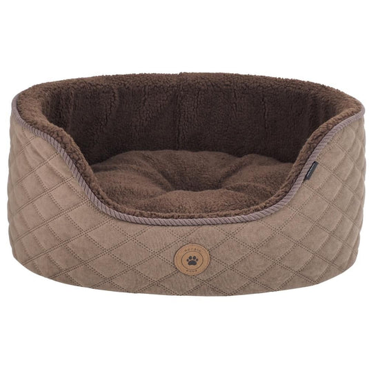 Nordic Paws Jagt Fleece Hundeseng – Blød & Varm Hundekurv i Brun